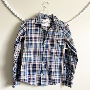 NEW!! Frank & Eileen Barry Blue Plaid Shirt Size Small **SHIPS SAME DAY**